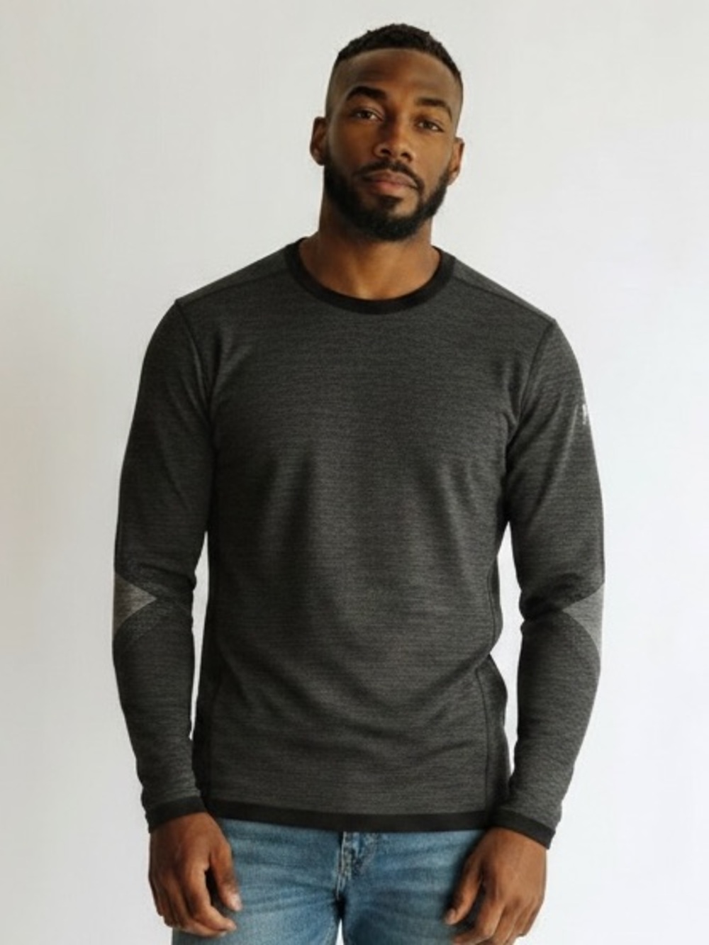 Smartwool IntraKnit Thermal Merino Base Layer Shirt Charcoal Heather Size XL